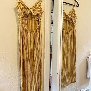 Amuse Society Hidden Cove Striped Midi Dress